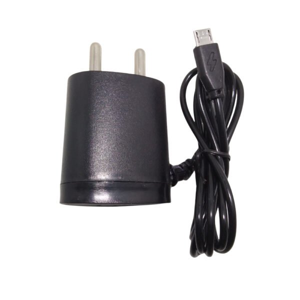 Blazify Mobile Charger 1.5 Ampere 5.0 Voltage Single Micro USB Male Pin Black Color with Input of 100-240 Voltage 1