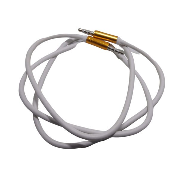 Blazify Aux Cable 1 Meter Long White Color for Audio Devices 2