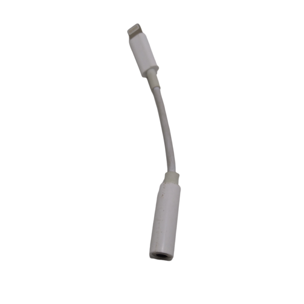 Blazify Lightning To 3.5mm Adapter Short Cable White Color 2