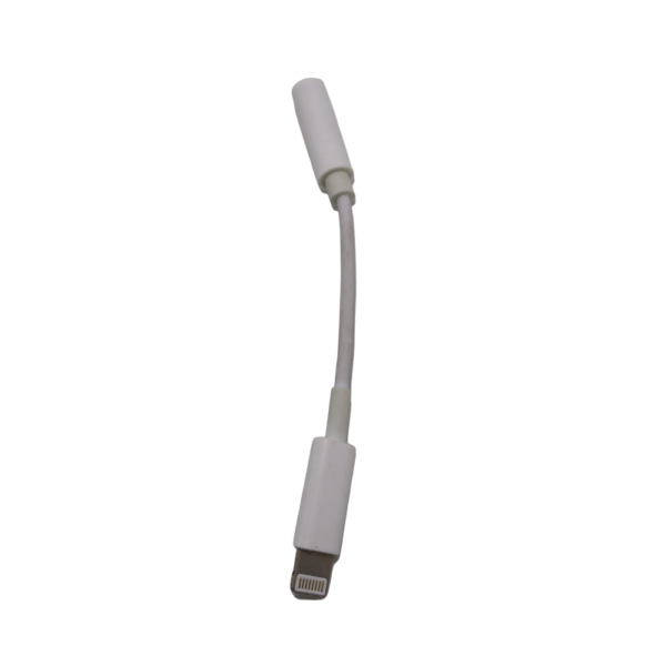 Blazify Lightning To 3.5mm Adapter Short Cable White Color 1