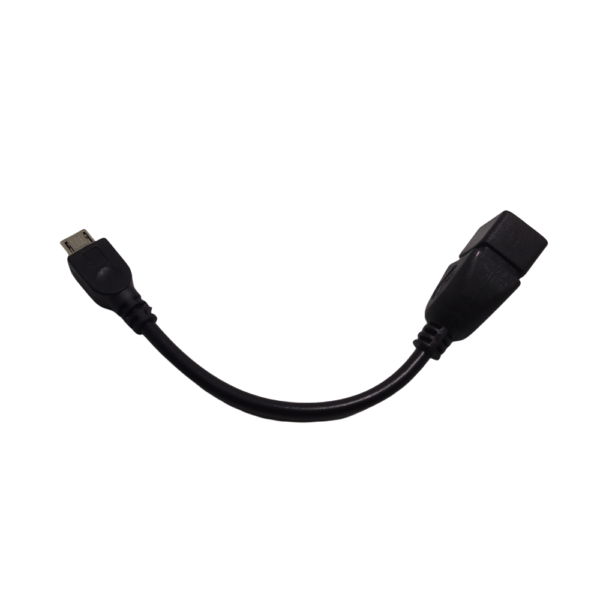 Blazify Micro USB Male to USB 2.0 Female OTG Adapter Short Cable Black Color 2