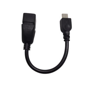 Blazify Micro USB Male to USB 2.0 Female OTG Adapter Short Cable Black Color 1